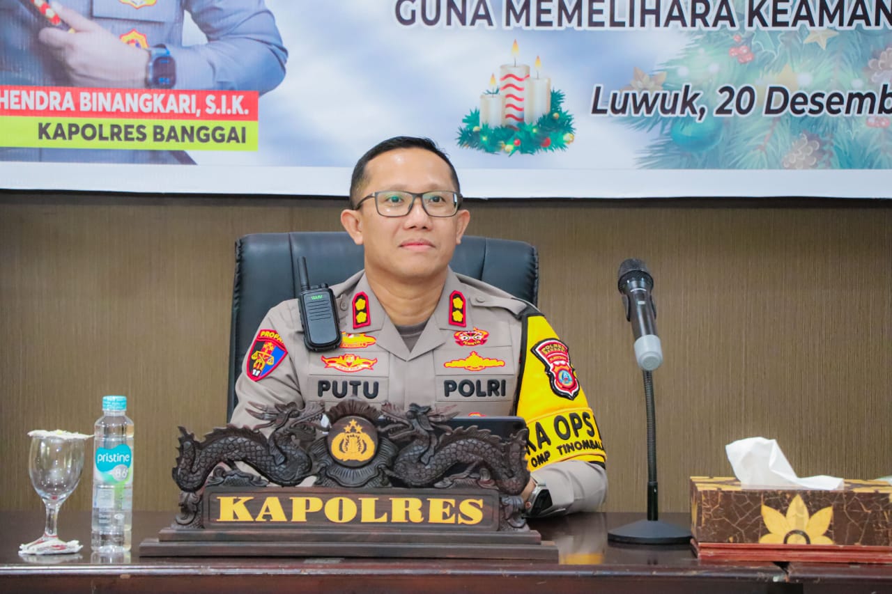 Kapolres Banggai, AKBP Putu Hendra Binangkari, S.IK