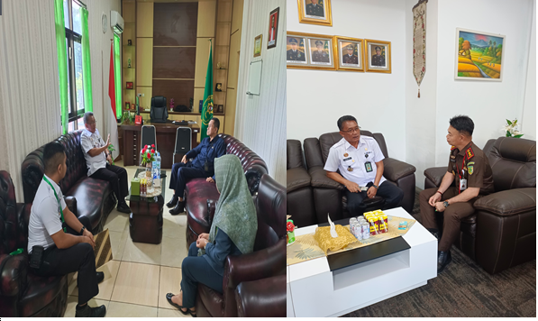 Kalapas Kelas II B Luwuk, Efendy Wahyudi berkunjung ke Pengadilan Negeri Luwuk dan Kejaksaan Negeri Luwuk