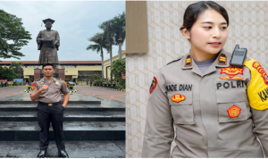 Kasat Narkoba IPTU I Gede Wira Hendana Putra dan Kasubbagdalpers Bag SDM IPTU Kadek Dian Srirahayu