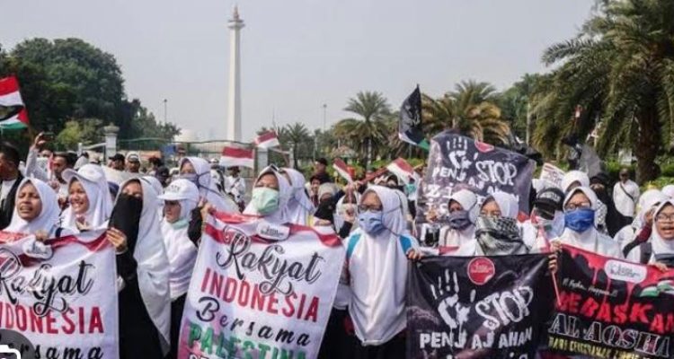 Demo Aqsa Working Group (AWG) membela Palestina di Jakarta beberapa waktu lalu (Foto: Dok. AWG)