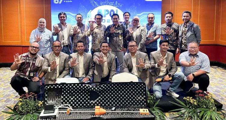 TIM CIP Pertamina Drilling PC PROVE ECG bersama dengan Inovasinya saat berlaga diajang Annual Pertamina Quality Award (APQA) 2025.
