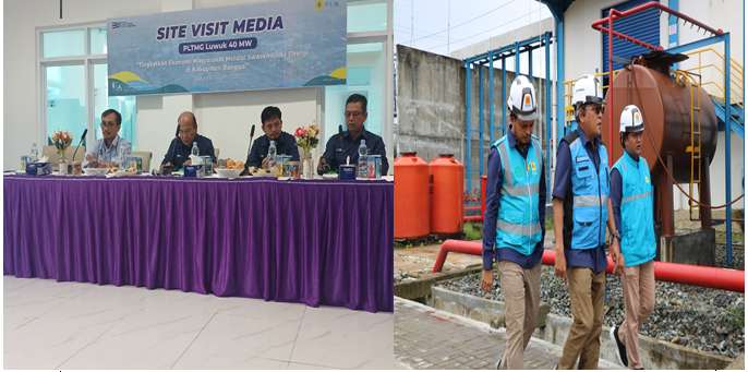 General Manager PLN UIP Sulawesi, Wisnu Kuntjoro Adi Saat Meninjau PLTMG 40 MW Besama Media