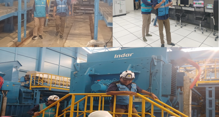 Bersama General Manager PLN UIP Sulawesi Tim Media dibawa meninjau langsung Kerja Mesin PLTMG kapasitas 40 MW
