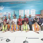 Jajaran Direksi Pertamina Drilling membuka dan meninjau langsung Business Support Center, di kantor pusat Jakarta, Jum'at 25 Juli 2025.