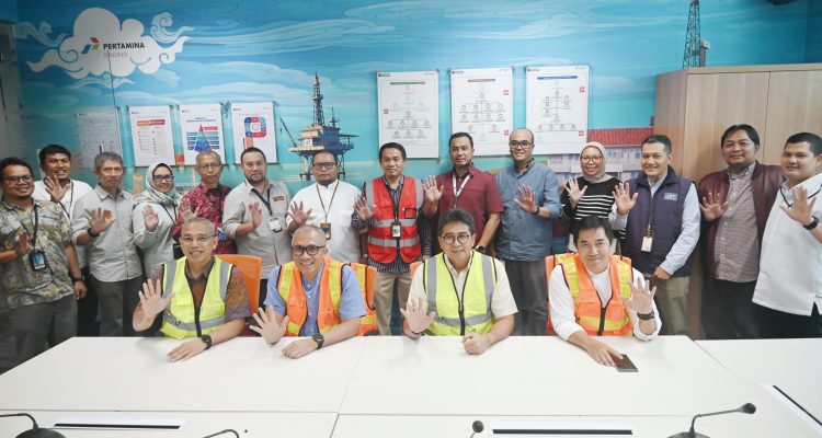 Jajaran Direksi Pertamina Drilling membuka dan meninjau langsung Business Support Center, di kantor pusat Jakarta, Jum'at 25 Juli 2025.