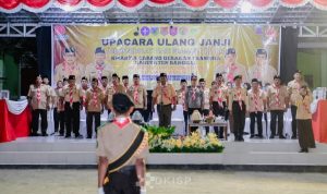 PERINGATI HARI PRAMUKA KE-64, KWARCAB BANGGAI GELAR UPACARA ULANG JANJI