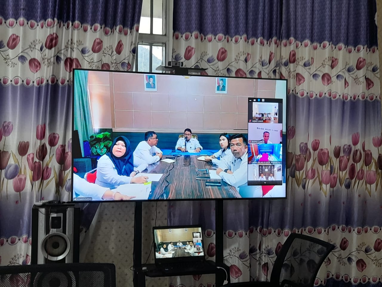 Lapas Kelas II B Luwuk Gelar Zoom Meatin bersama Kanwil DitjenPas