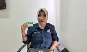 Widiyawati Salilung (40), peserta JKN dari segmen Pekerja Penerima Upah (PPU) menceritakan pengalamannya mengakses layanan kesehatan yang berkualitas dan tanpa mengeluarkan biaya sedikitpun.
