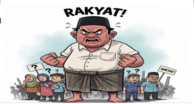 Gambar Ilustrasi Rakyat Marah