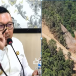 Bupati Banggai, Ir. H. Amiruddin saat memimpin rapat dihadapan para Pemilik tambang Siuna