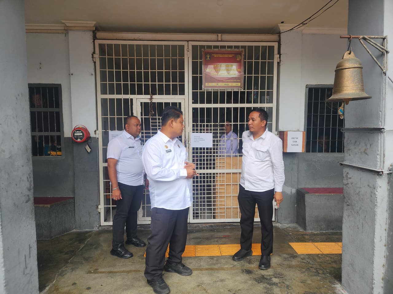 Kepala Kantor Wilayah DitjenPas Sulteng, Bagus Kurniawan Saat Meninjau Rutan dan Lapas di Kota Palu