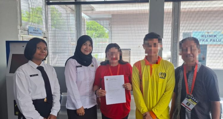 Pemberian Pelayanan Tatap Muka Surat Jaminan yang dijalankan Lembaga Pembinaan Khusus Anak (LPKA) Palu