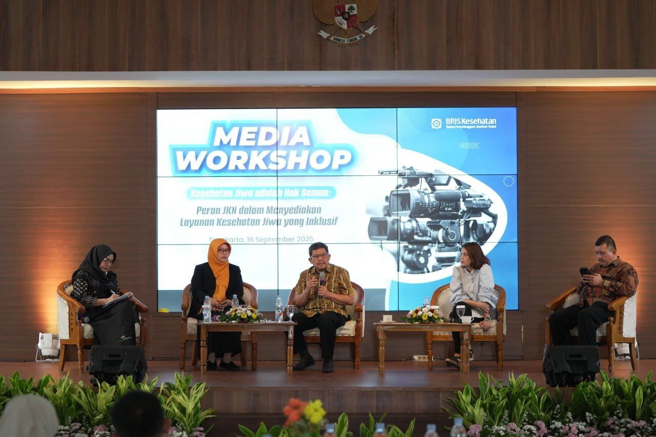 Media Workshop bertema “Layanan Kesehatan Jiwa Hak Seluruh Peserta” yang digelar di Surakarta,