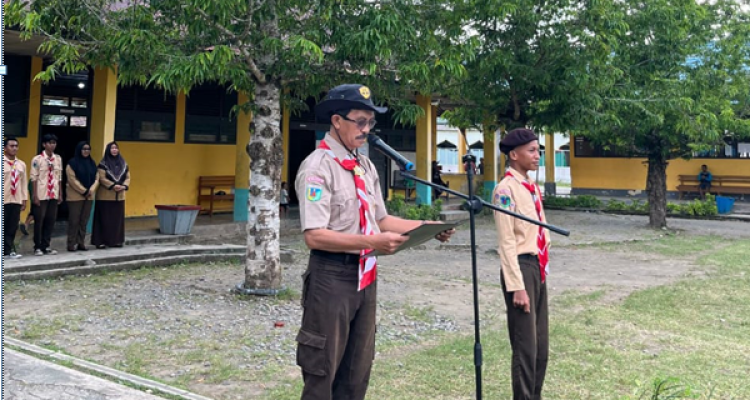 SMP negeri 01 Bunta gelar kegiatan kemah perjusami