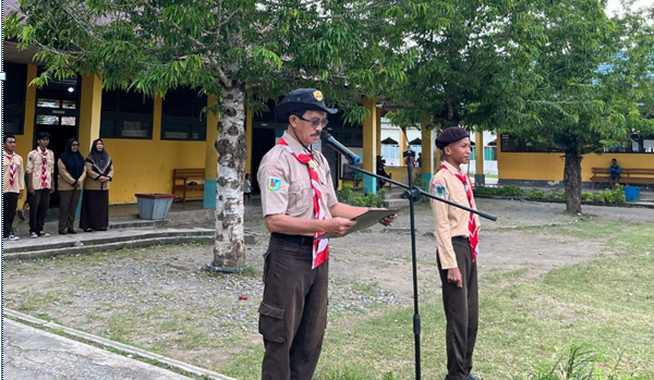 SMP negeri 01 Bunta gelar kegiatan kemah perjusami