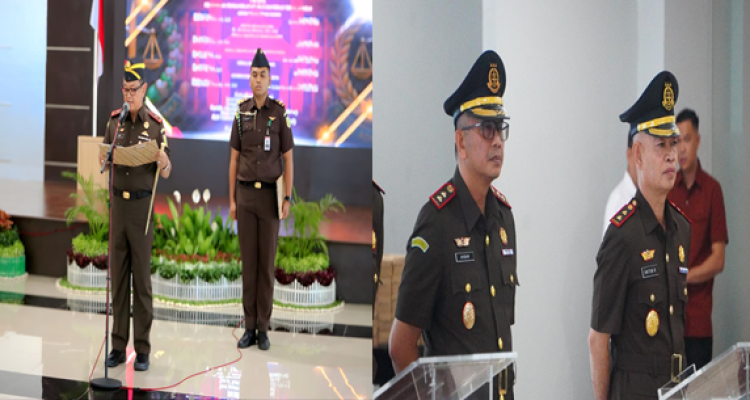 Kajati Sulteng Saat Melantik Kajari Banggai ( Ist)