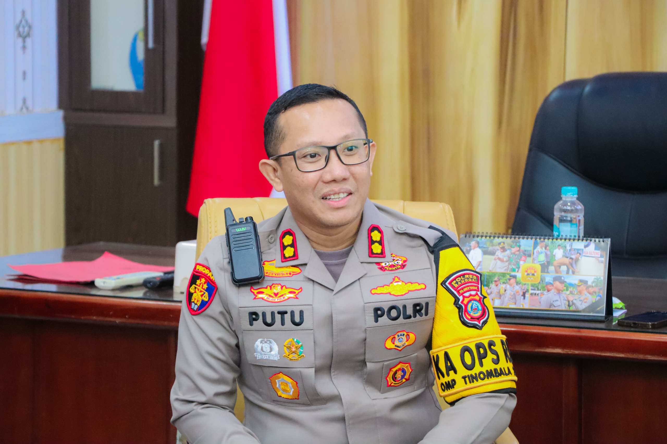 Kapolres Banggai, AKBP Putu Hendra Binangkari, S.IK