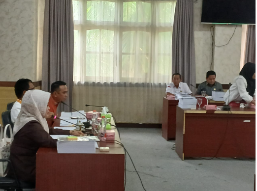 Wardani Murad Wakil Ketua 1 DPRD saat rapat bersama Tim Badan Anggaran DPRD ( IST)