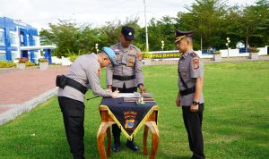 AKBP Putu Hendra Binangkari, S.IK Kapores Banggai Pimpin Sertijab