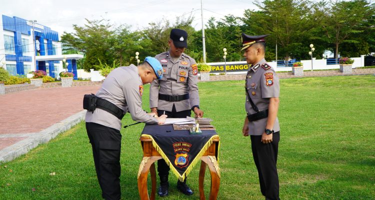 AKBP Putu Hendra Binangkari, S.IK Kapores Banggai Pimpin Sertijab
