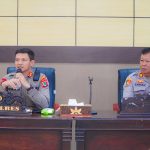 Kapolres Banggai, AKBP Wayan Wayracana Aryawan, S,IK saat memimpin Pertemuan Tatap Muka Bersama Jurnalis Banggai