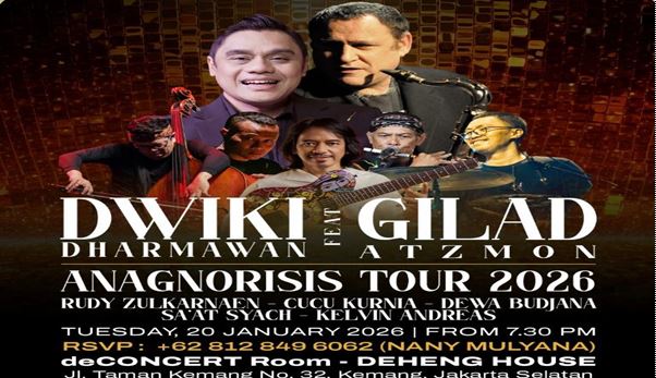 Pianis dan Komponis Dwiki Dharmawan siap menggelar Diplomasi Budaya dengan mempersembahkan album musik transkultural di Jakarta pada 20 Januari 2026 (Foto: Istimewa)