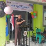 Kepala Kejaksaan Negeri Banggai, Akbar SH MH saat memberikan kesan dan Pesan pada puncar Hari Pers Nasional 2026 di Sekretariat PWI Banggai