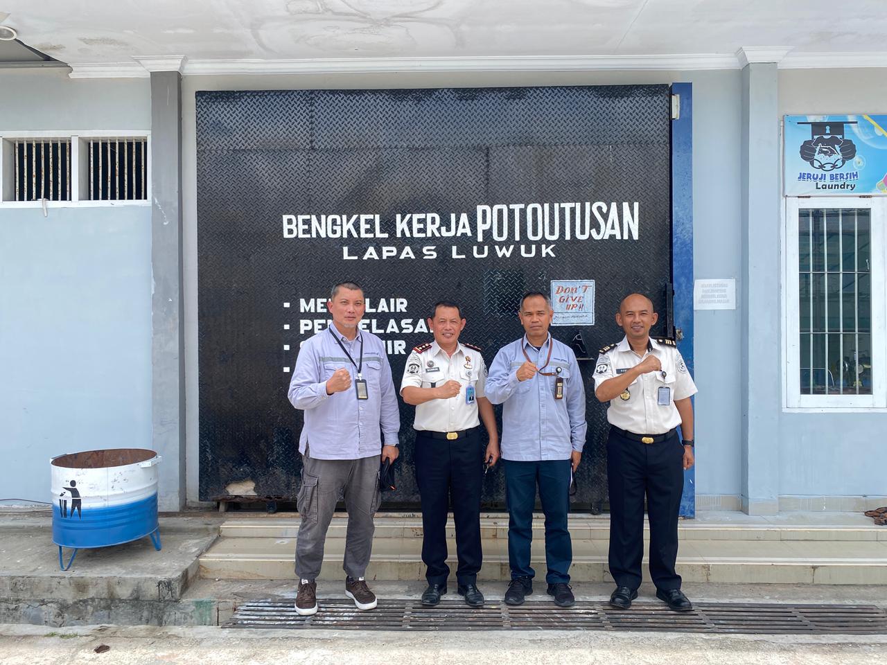 Lapas Luwuk menerima kunjungan Perwakilan PT. DSLNG