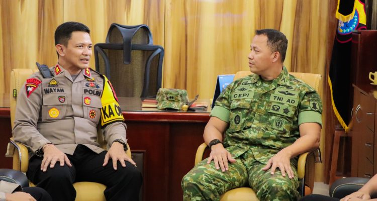 Kapolres Banggai Terima Kunjungan Silaturahmi Dandim 1308/LB, Perkuat Sinergitas TNI–Polri