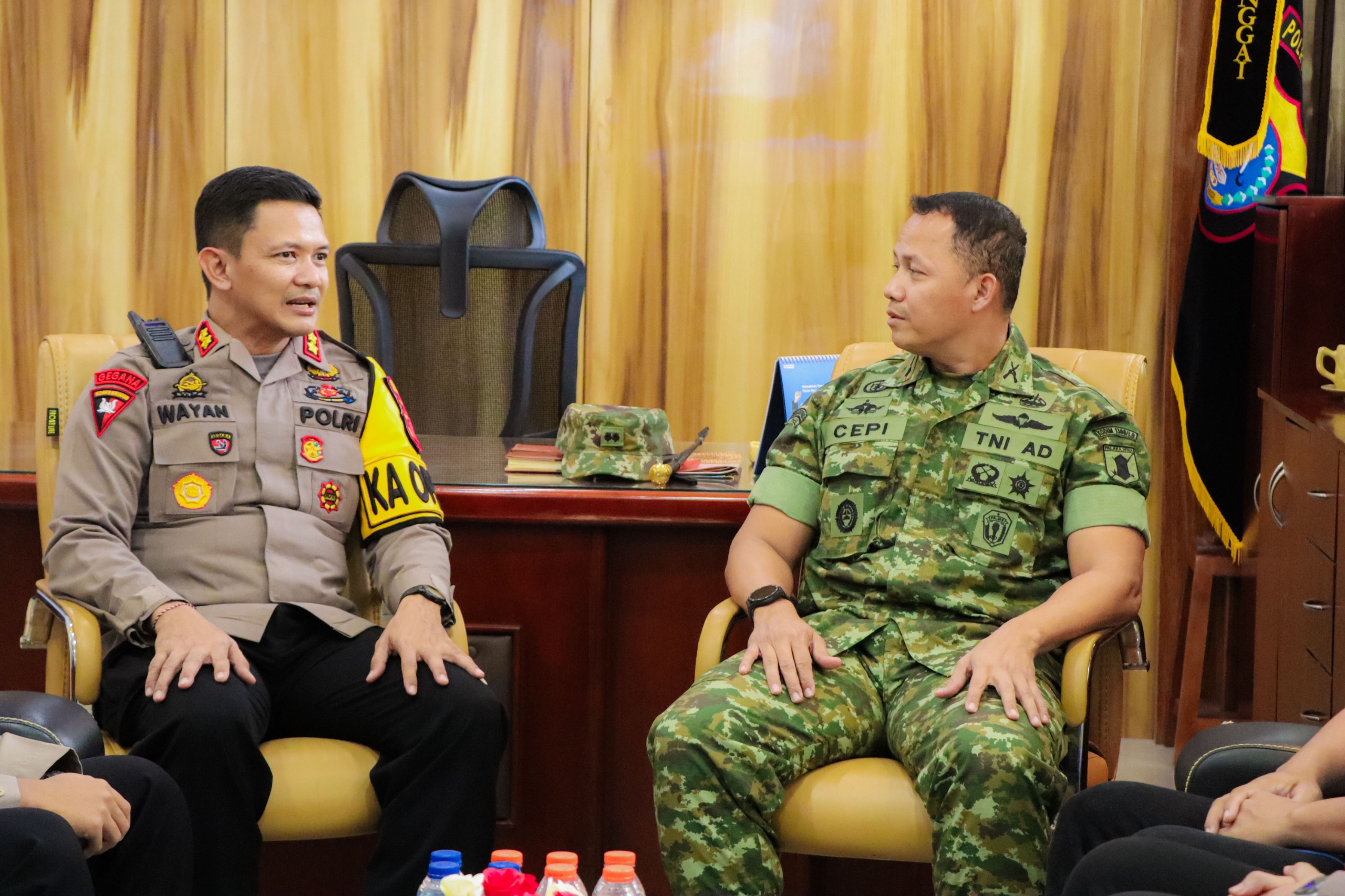 Kapolres Banggai Terima Kunjungan Silaturahmi Dandim 1308/LB, Perkuat Sinergitas TNI–Polri