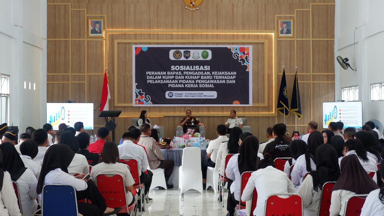 Lapas Luwuk Siap Dukung Transformasi Pemidanaan Melalui Sosialisasi KUHP dan KUHAP Terbaru