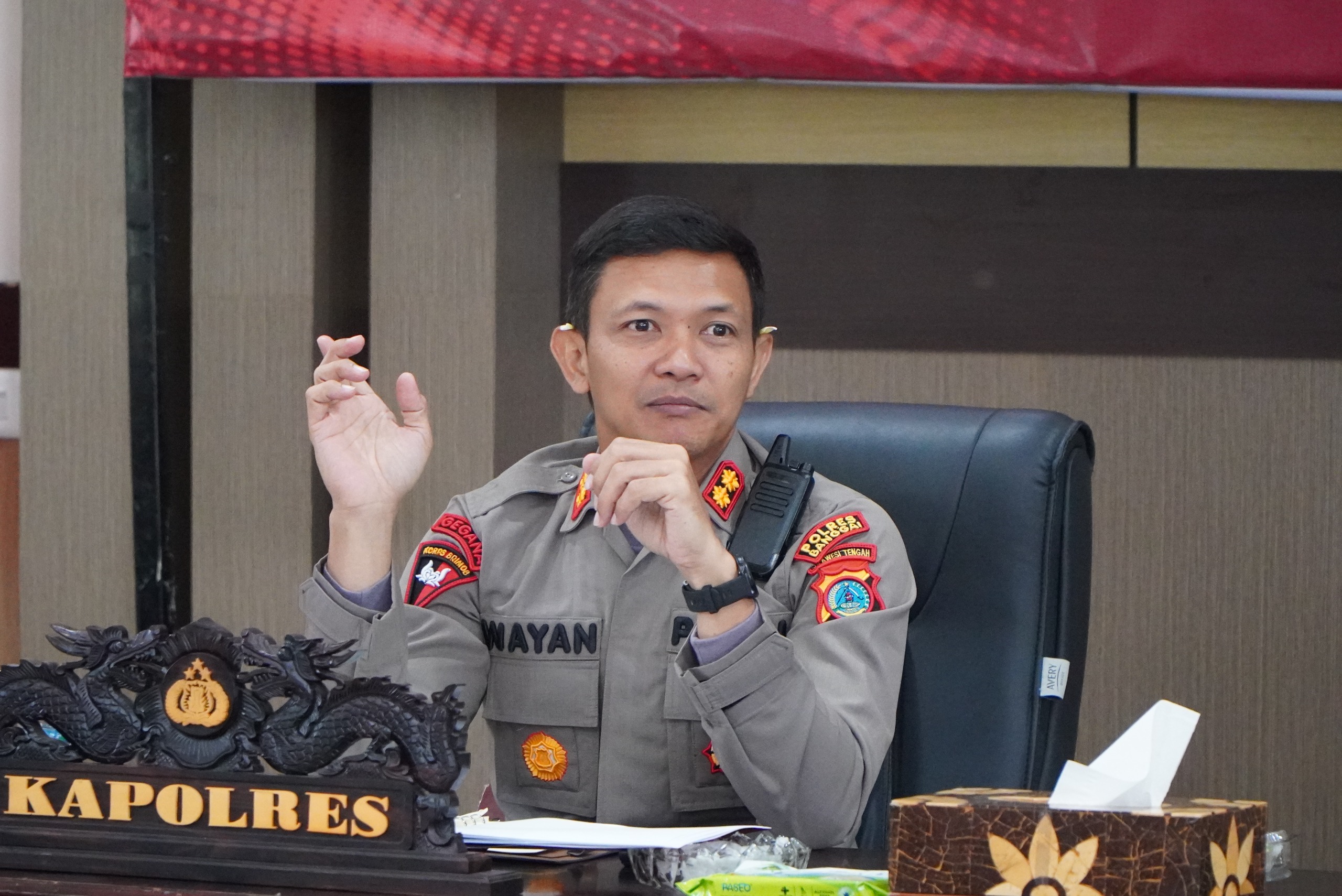 Kapolres Banggai, AKBP Wayan Wayracana, S.IK