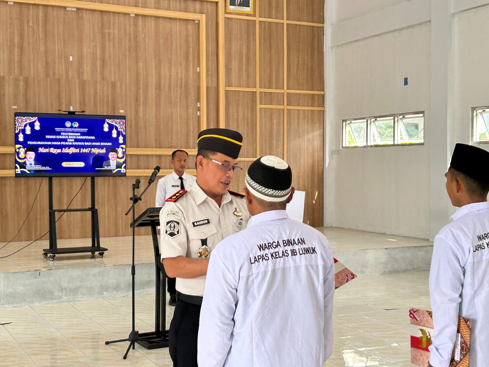 154 Ribu Narapidana Se-Indonesia Terima Remisi, 179 di Antaranya Warga Binaan Lapas Luwuk