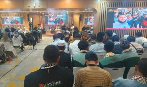 Suasana seminar bertajuk "78 Tahun Nakba dan Masa Depan Palestina dalam Perspektif Hukum Internasional Pasca Board of Peace". Seminar berlangsung di Aula HB Jassin Taman Ismail Marzuki, Jakarta, Minggu 17 Mei 2026 (Foto: Dokumentasi AWG)