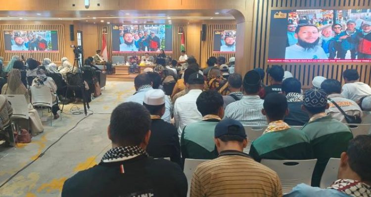 Suasana seminar bertajuk "78 Tahun Nakba dan Masa Depan Palestina dalam Perspektif Hukum Internasional Pasca Board of Peace". Seminar berlangsung di Aula HB Jassin Taman Ismail Marzuki, Jakarta, Minggu 17 Mei 2026 (Foto: Dokumentasi AWG)