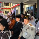 Kepala Lembaga Pemasyarakatan Kelas II B Luwuk, Muhammad Bahrun Saat menghadiri Upacara Hari Bhyangkara ke 80 di Polres Banggai