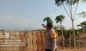 Kapolsek Bualemo Tinjau Langsung Karhutla di Lembah Tompotika, Pastikan Situasi Aman dan Terkendali Kapolsek Bualemo, Iptu Alwi Polii